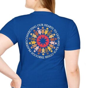 Prayers Connecting Hearts T-Shirt - Royal Blue