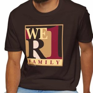 WeR1 (We Are One) Family T-Shirt in Dark Chocolate