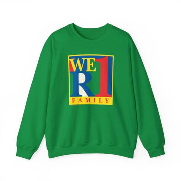 WeR1 Family Crewneck Sweatshirt in Irish Green