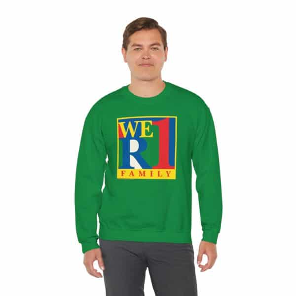 WeR1 Family Crewneck Sweatshirt in Irish Green