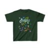 Kindness Is Contagious Kids Cotton Tee in Forest Green