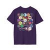 Back of Bee Kind Honeycomb Quilt 2-sided T-Shirt - Purple