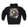 Bee Kind Honeycomb Quilt 2-sided Full Zip Hooded Sweatshirt - Back