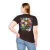 Back of Bee Kind Honeycomb Quilt 2-sided T-Shirt - Dark Chocolate