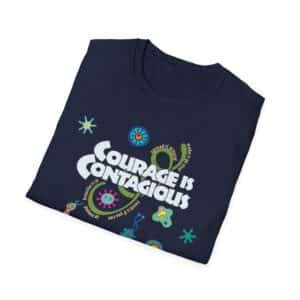 Courage is Contagious Softstyle T-Shirt – Navy