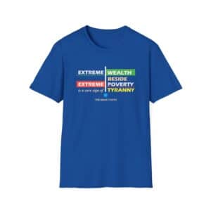 Economic Justice Baha’i T-Shirt - Royal Blue