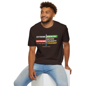Economic Justice Baha’i T-Shirt - Dark Chocolate