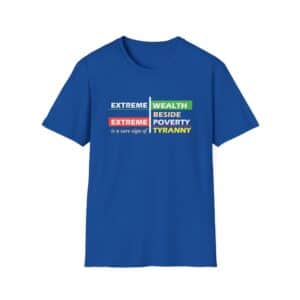 Economic Justice Interfaith T-Shirt - Royal Blue