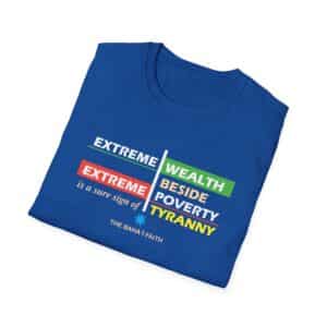 Economic Justice Baha’i T-Shirt - Royal Blue
