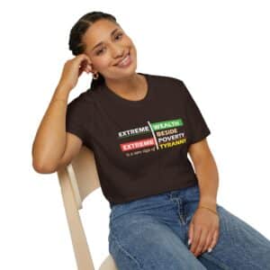 Economic Justice Interfaith T-Shirt - Dark Chocolate
