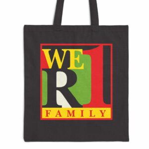 WeR1 (We Are One) Family Canvas Tote Bag - Black