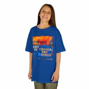 Who Am I NOT to Change the World – Kids Tee - Royal Blue