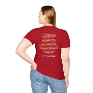 “So I Became a Baha’i” T-Shirt - back in Cherry Red