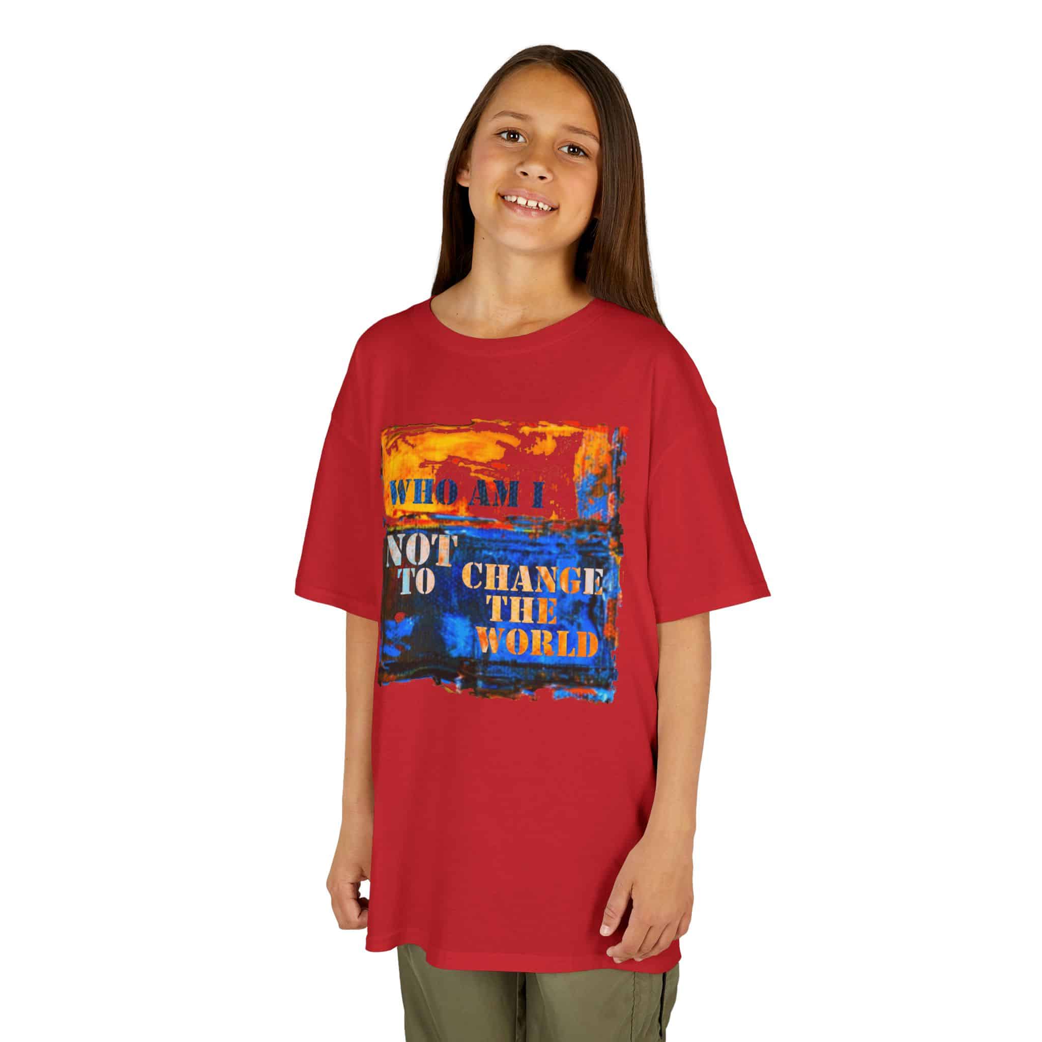 Who Am I NOT to Change the World – Kids Tee - Red