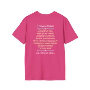 “So I Became a Baha’i” T-Shirt - back in Heliconia