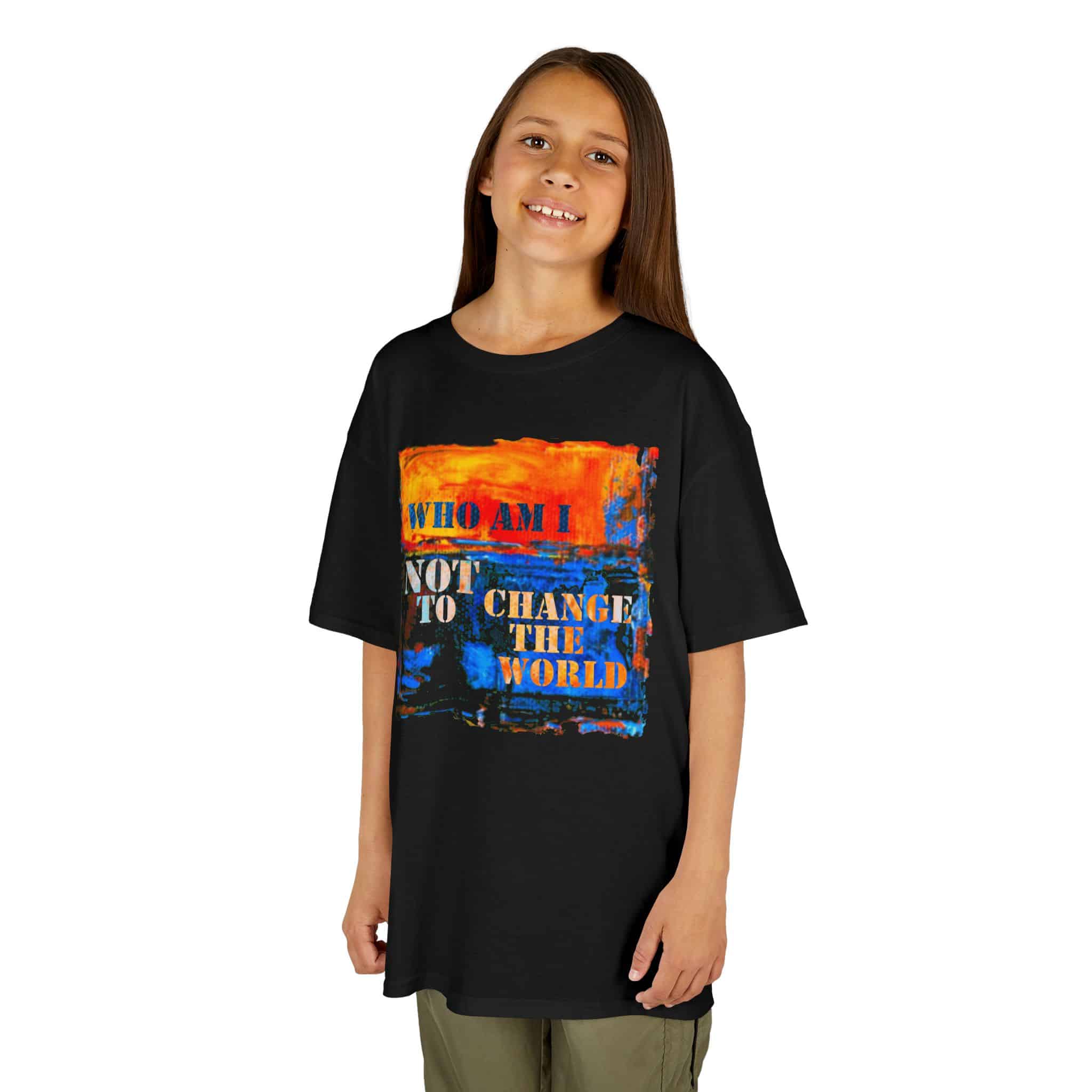 Who Am I NOT to Change the World – Kids Tee - Black