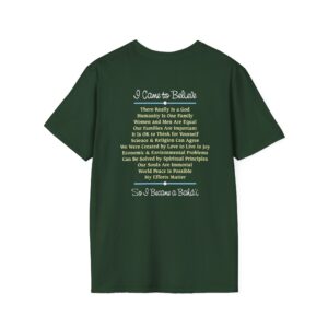 “So I Became a Baha’i” T-Shirt - back in Forest Green