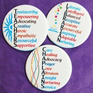 A Teacher's Qualities Button