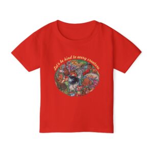 Let’s Be Kind to Every Creature Toddler T-shirt - Red