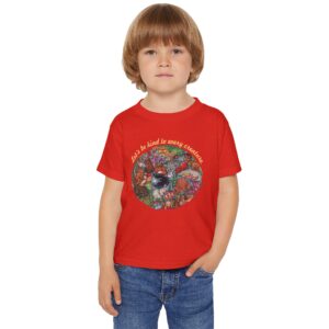 Let’s Be Kind to Every Creature Toddler T-shirt - Red
