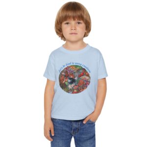 Let’s Be Kind to Every Creature Toddler T-shirt - Light Blue