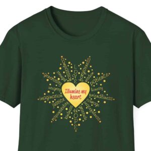 Illumine My Heart T-Shirt - Forest Green