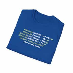 Do the Math on Gun Deaths T-Shirt - Royal Blue