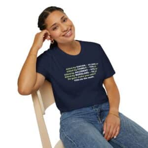 Do the Math on Gun Deaths T-Shirt - Navy