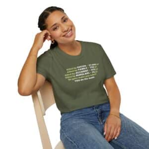 Do the Math on Gun Deaths T-Shirt - Military Green