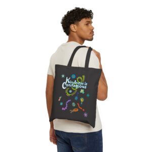 Kindness is Contagious Tote Bag - Black