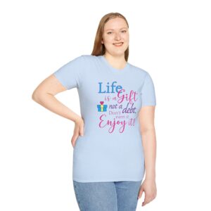 Life is a Gift T-Shirt - Light Blue