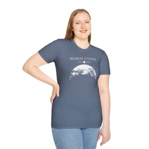 World Citizen T-Shirt - Heather Indigo