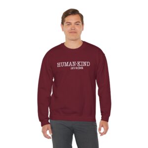 Human*Kind – Let’s be both Sweatshirt - Garnet