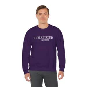 Human*Kind – Let’s be both Sweatshirt - Purple
