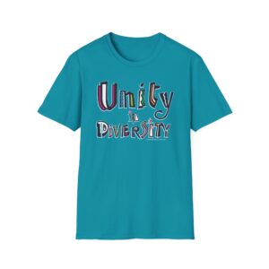 Unity in Diversity T-Shirt - Tropical Blue