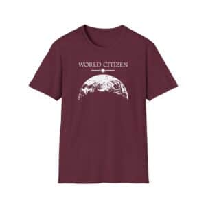 World Citizen T-Shirt - Maroon