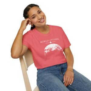 World Citizen T-Shirt - Coral Silk