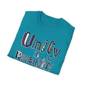 Unity in Diversity T-Shirt - Tropical Blue