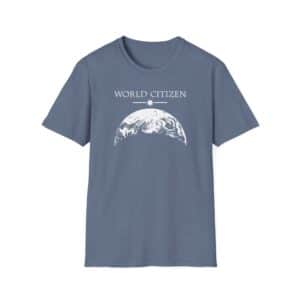 World Citizen T-Shirt - Heather Indigo
