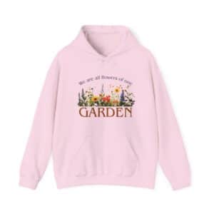 We are all flowers of one Garden - Hooded Sweatshirt - Light Pink