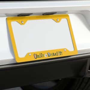 Unity in Diversity License Plate Frame