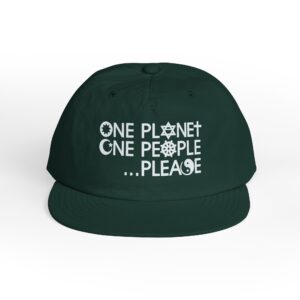 One Planet, One People …Please Cap - Pine Green