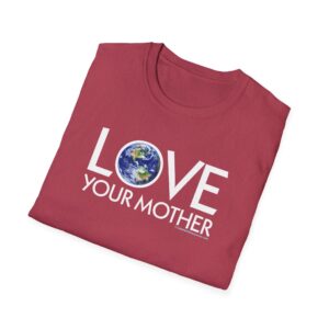Love Your Mother T-Shirt in Heather Cardinal