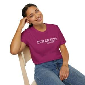 Human*Kind – Let’s be both T-Shirt - Antique Heliconia