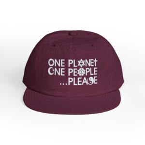 One Planet, One People …Please Cap - Burgundy