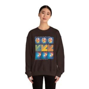 Colors of One Quilt Sweatshirt - Dark Chocolate