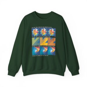 Colors of One Quilt Sweatshirt - Forest Green