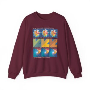 Colors of One Quilt Sweatshirt - Maroon