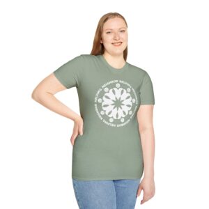 Neighbor Helping Neighbor T-Shirt on Sage