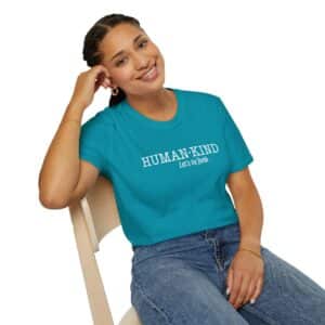 Human*Kind – Let’s be both T-Shirt - Tropical Blue